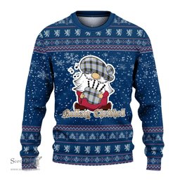 Scottish Bell Clan Christmas Family Tartan Ugly Sweater with Funny Gnome Playing Bagpipes Scottish Plaid Tartan Plaid - ScotsTee - scotstee.com