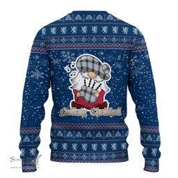 Scottish Bell Clan Christmas Family Tartan Ugly Sweater with Funny Gnome Playing Bagpipes Scottish Plaid Tartan Plaid - ScotsTee - scotstee.com