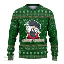 Scottish Cameron of Erracht Ancient Clan Christmas Family Tartan Ugly Sweater with Funny Gnome Playing Bagpipes Scottish Plaid Tartan Plaid - ScotsTee - scotstee.com