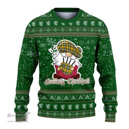 Scottish Essex County Canada Clan Christmas Family Tartan Ugly Sweater with Funny Gnome Playing Bagpipes Scottish Plaid Tartan Plaid - ScotsTee - scotstee.com