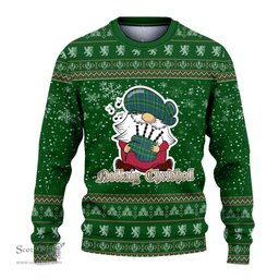 Scottish Duncan Ancient Clan Christmas Family Tartan Ugly Sweater with Funny Gnome Playing Bagpipes Scottish Plaid Tartan Plaid - ScotsTee - scotstee.com