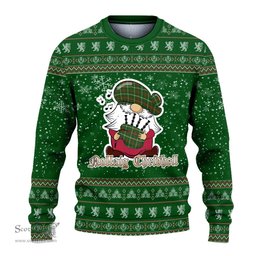 Scottish Copeland Clan Christmas Family Tartan Ugly Sweater with Funny Gnome Playing Bagpipes Scottish Plaid Tartan Plaid - ScotsTee - scotstee.com