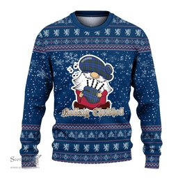 Scottish Edmonstone Clan Christmas Family Tartan Ugly Sweater with Funny Gnome Playing Bagpipes Scottish Plaid Tartan Plaid - ScotsTee - scotstee.com
