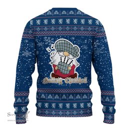Scottish Henderson Dress Clan Christmas Family Tartan Ugly Sweater with Funny Gnome Playing Bagpipes Scottish Plaid Tartan Plaid - ScotsTee - scotstee.com