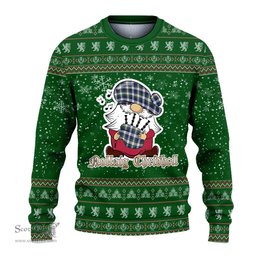Scottish Gordon Dress Modern Clan Christmas Family Tartan Ugly Sweater with Funny Gnome Playing Bagpipes Scottish Plaid Tartan Plaid - ScotsTee - scotstee.com