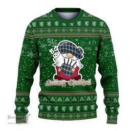 Scottish Graham Dress Clan Christmas Family Tartan Ugly Sweater with Funny Gnome Playing Bagpipes Scottish Plaid Tartan Plaid - ScotsTee - scotstee.com