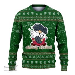 Scottish Graham of Montrose Modern Clan Christmas Family Tartan Ugly Sweater with Funny Gnome Playing Bagpipes Scottish Plaid Tartan Plaid - ScotsTee - scotstee.com