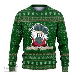Scottish MacNeil of Barra Ancient Clan Christmas Family Tartan Ugly Sweater with Funny Gnome Playing Bagpipes Scottish Plaid Tartan Plaid - ScotsTee - scotstee.com