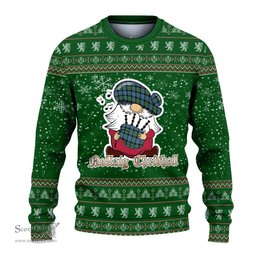 Scottish McCoy Ancient Clan Christmas Family Tartan Ugly Sweater with Funny Gnome Playing Bagpipes Scottish Plaid Tartan Plaid - ScotsTee - scotstee.com