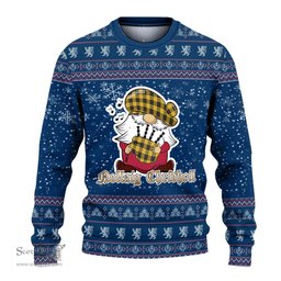 Scottish MacLeod of Lewis Ancient Clan Christmas Family Tartan Ugly Sweater with Funny Gnome Playing Bagpipes Scottish Plaid Tartan Plaid - ScotsTee - scotstee.com
