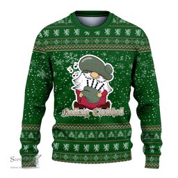 Scottish MacIntosh Hunting Ancient Clan Christmas Family Tartan Ugly Sweater with Funny Gnome Playing Bagpipes Scottish Plaid Tartan Plaid - ScotsTee - scotstee.com