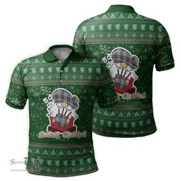 Scottish Anderson Ancient Clan Christmas Family Tartan Polo Shirt with Funny Gnome Playing Bagpipes Scottish Plaid Tartan Plaid - ScotsTee - scotstee.com