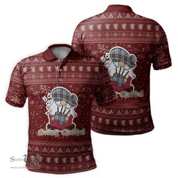 Scottish Anderson Ancient Clan Christmas Family Tartan Polo Shirt with Funny Gnome Playing Bagpipes Scottish Plaid Tartan Plaid - ScotsTee - scotstee.com