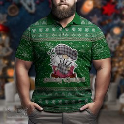 Scottish MacDonald Dress Ancient Clan Christmas Family Tartan Polo Shirt with Funny Gnome Playing Bagpipes Scottish Plaid Tartan Plaid - ScotsTee - scotstee.com