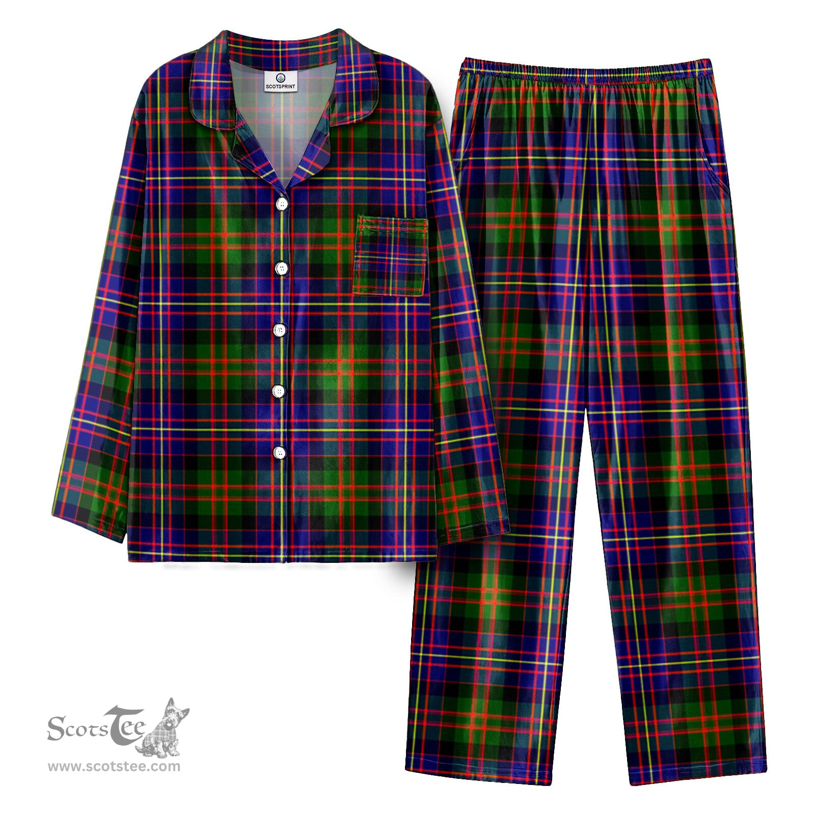 Scottish Cameron of Erracht Modern Tartan Pajama Set - Tartan Plaid Pajamas Scottish Plaid Tartan Plaid - ScotsTee - scotstee.com