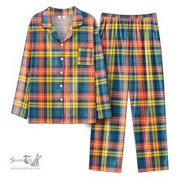Scottish Buchanan Ancient Tartan Pajama Set - Tartan Plaid Pajamas Scottish Plaid Tartan Plaid - ScotsTee - scotstee.com
