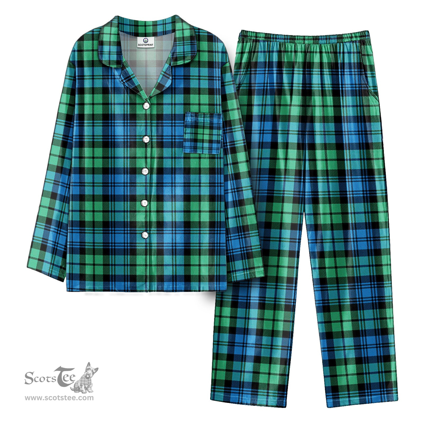 Scottish Campbell Ancient 01 Tartan Pajama Set - Tartan Plaid Pajamas Scottish Plaid Tartan Plaid - ScotsTee - scotstee.com