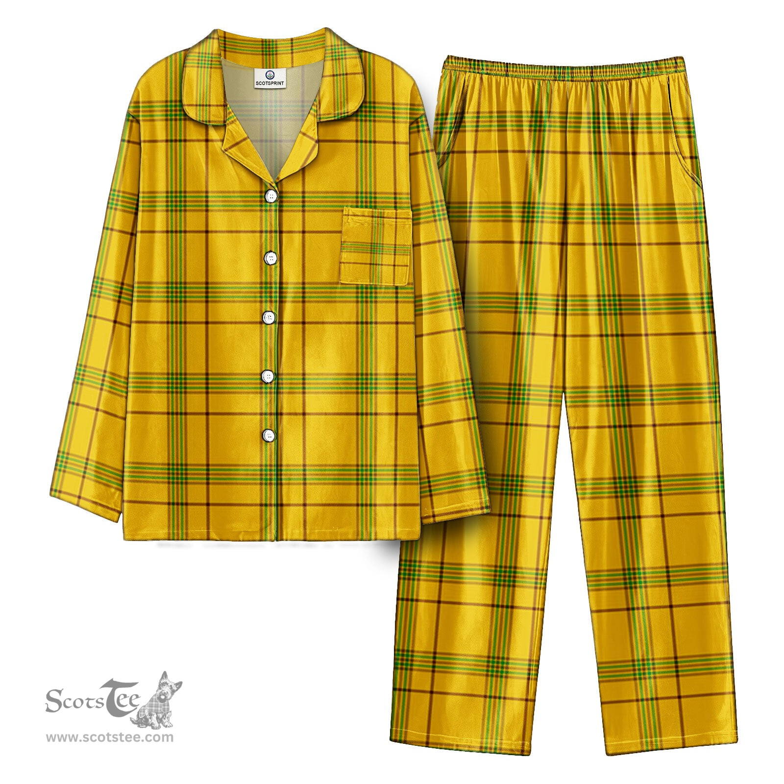 Scottish Houston Tartan Pajama Set - Tartan Plaid Pajamas Scottish Plaid Tartan Plaid - ScotsTee - scotstee.com
