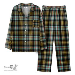 Scottish Farquharson Weathered Tartan Pajama Set - Tartan Plaid Pajamas Scottish Plaid Tartan Plaid - ScotsTee - scotstee.com