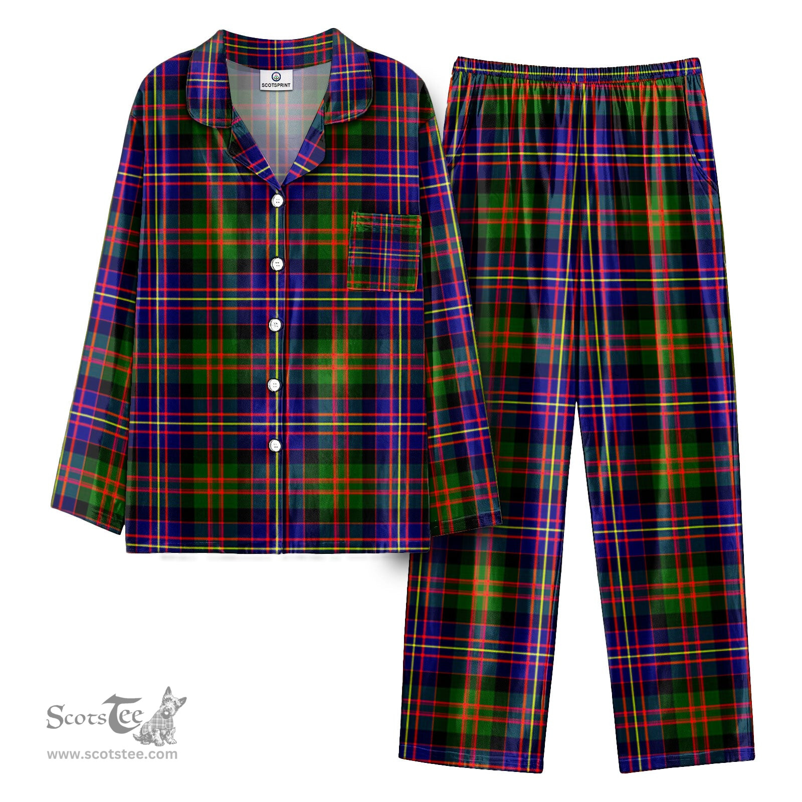 Scottish Chalmers Tartan Pajama Set - Tartan Plaid Pajamas Scottish Plaid Tartan Plaid - ScotsTee - scotstee.com