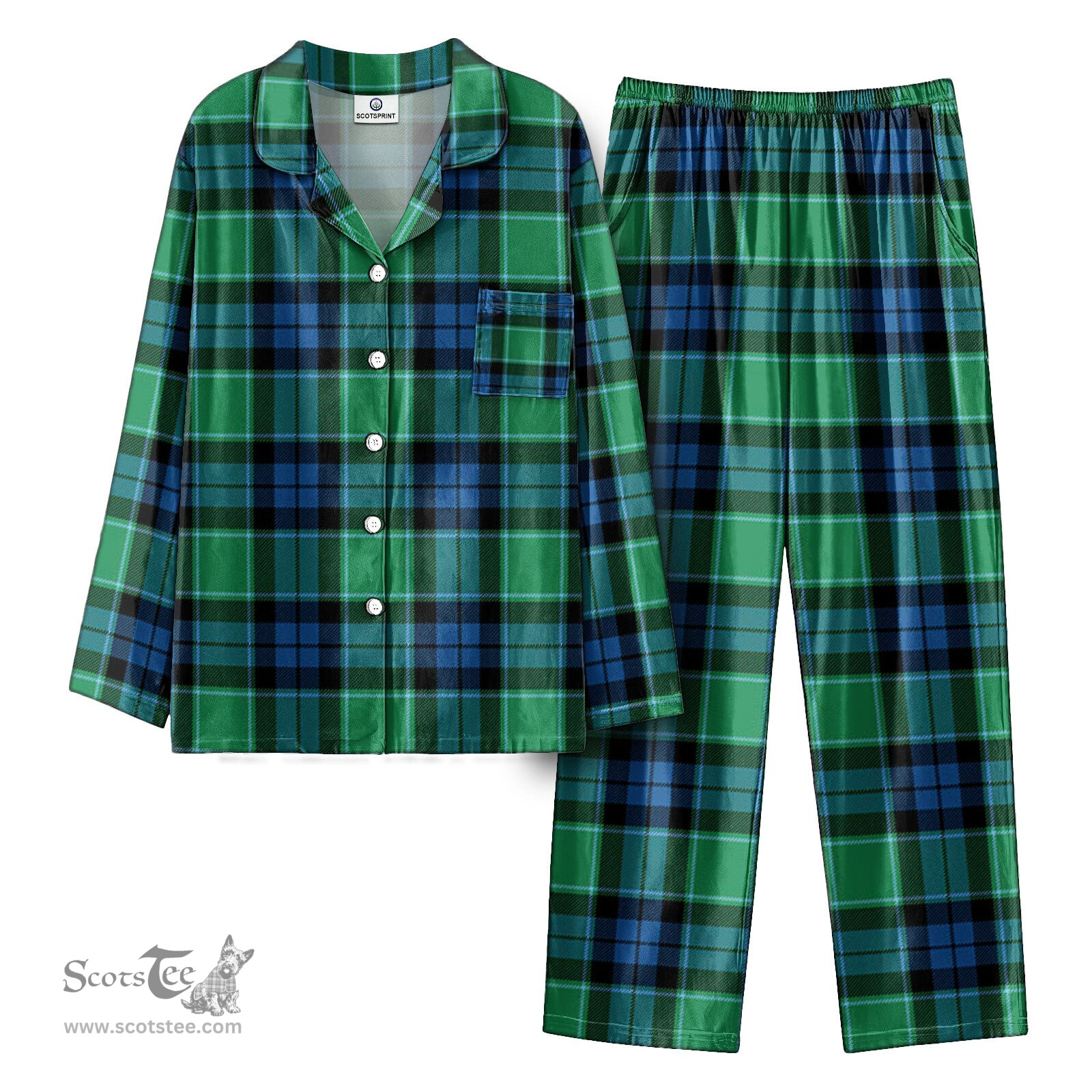 Scottish Graham of Menteith Ancient Tartan Pajama Set - Tartan Plaid Pajamas Scottish Plaid Tartan Plaid - ScotsTee - scotstee.com