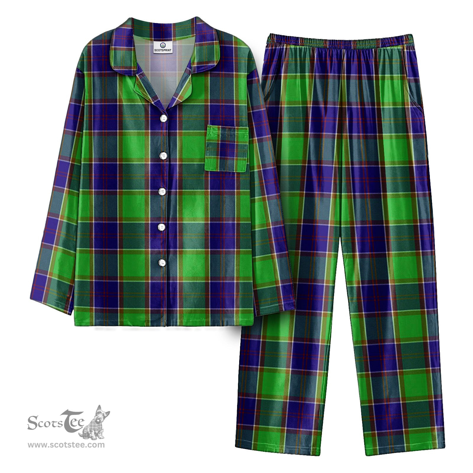 Scottish Colville Tartan Pajama Set - Tartan Plaid Pajamas Scottish Plaid Tartan Plaid - ScotsTee - scotstee.com