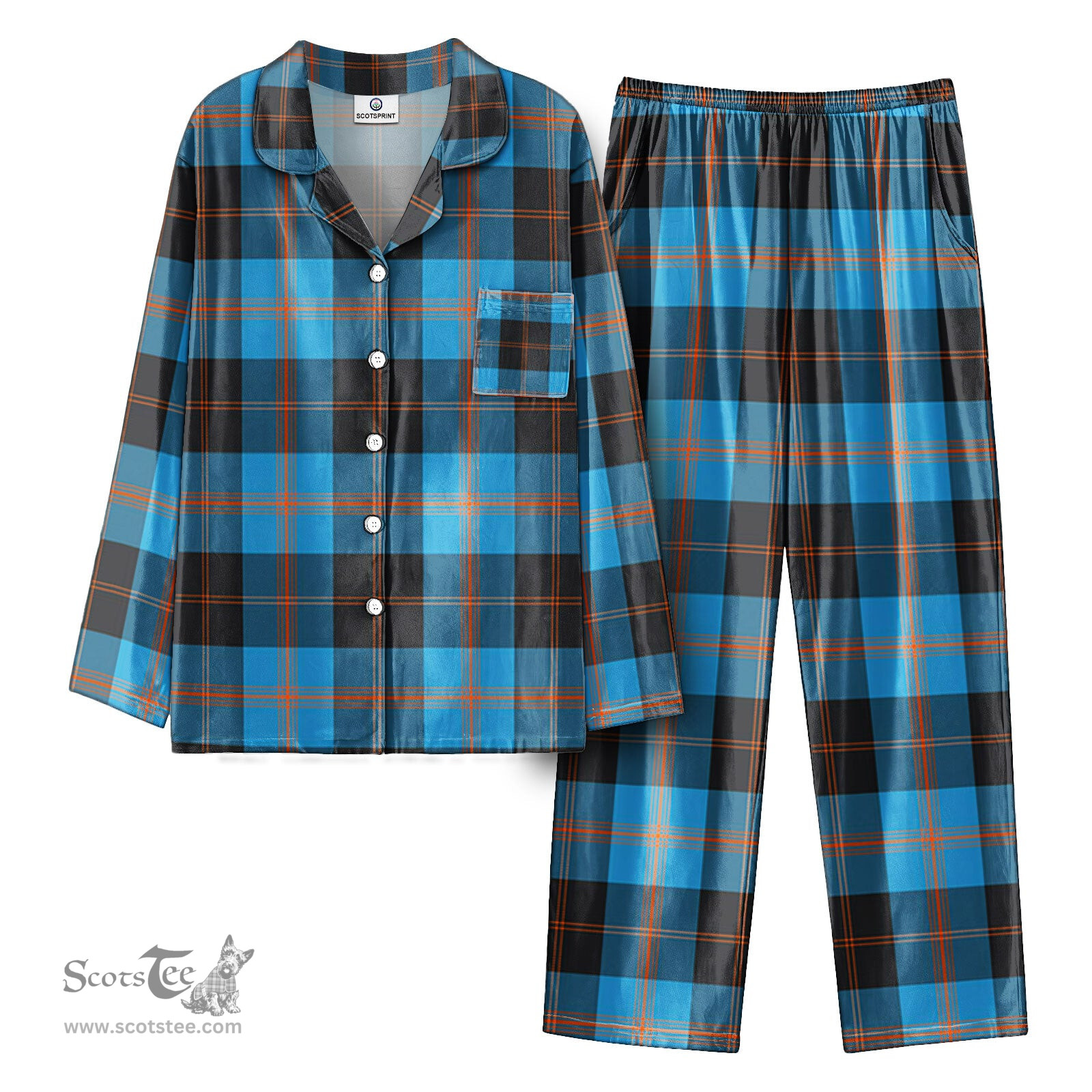 Scottish Garden Tartan Pajama Set - Tartan Plaid Pajamas Scottish Plaid Tartan Plaid - ScotsTee - scotstee.com