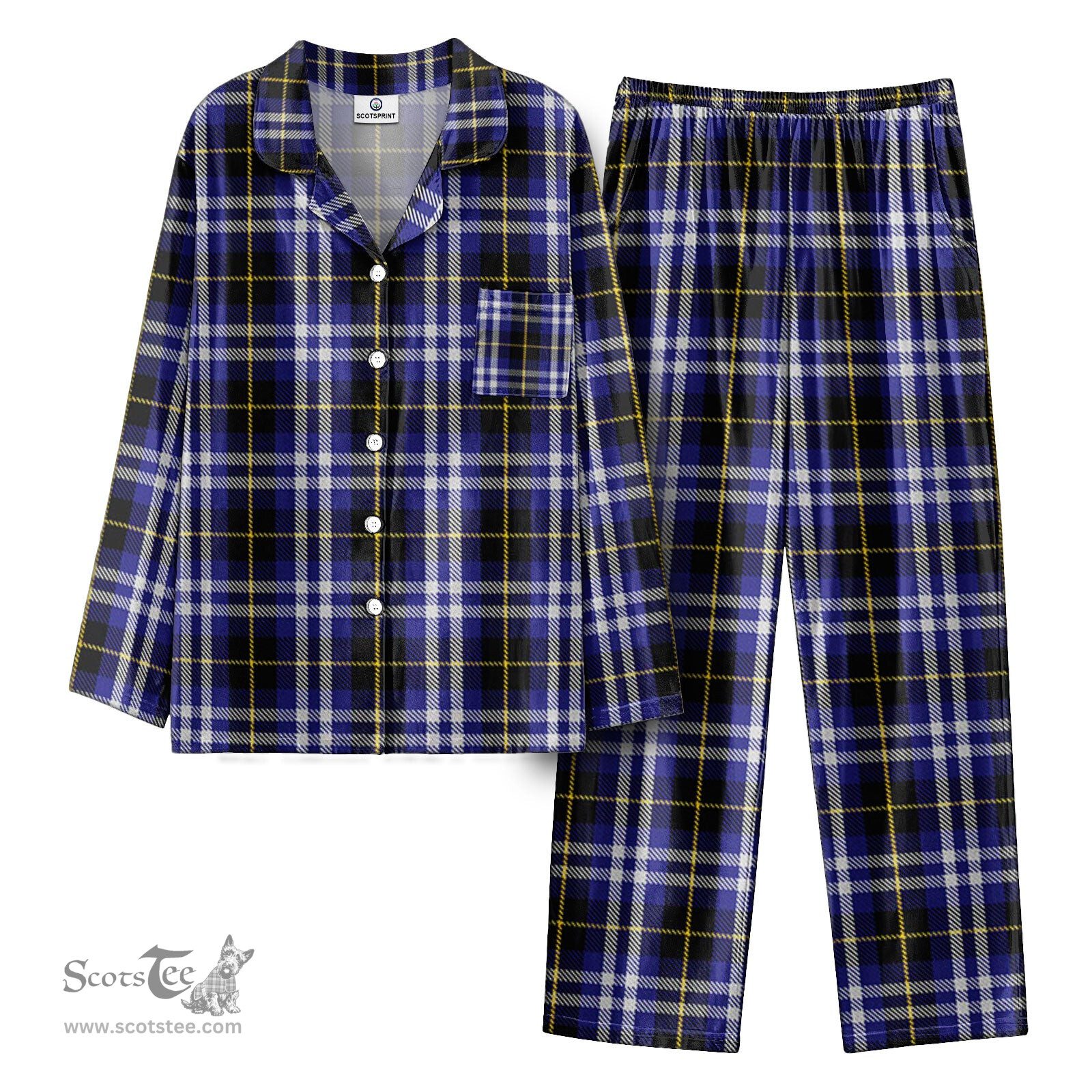 Scottish Kilmarnock Tartan Pajama Set - Tartan Plaid Pajamas Scottish Plaid Tartan Plaid - ScotsTee - scotstee.com