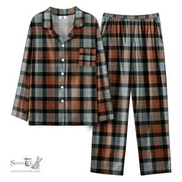 Scottish Gunn Weathered Tartan Pajama Set - Tartan Plaid Pajamas Scottish Plaid Tartan Plaid - ScotsTee - scotstee.com