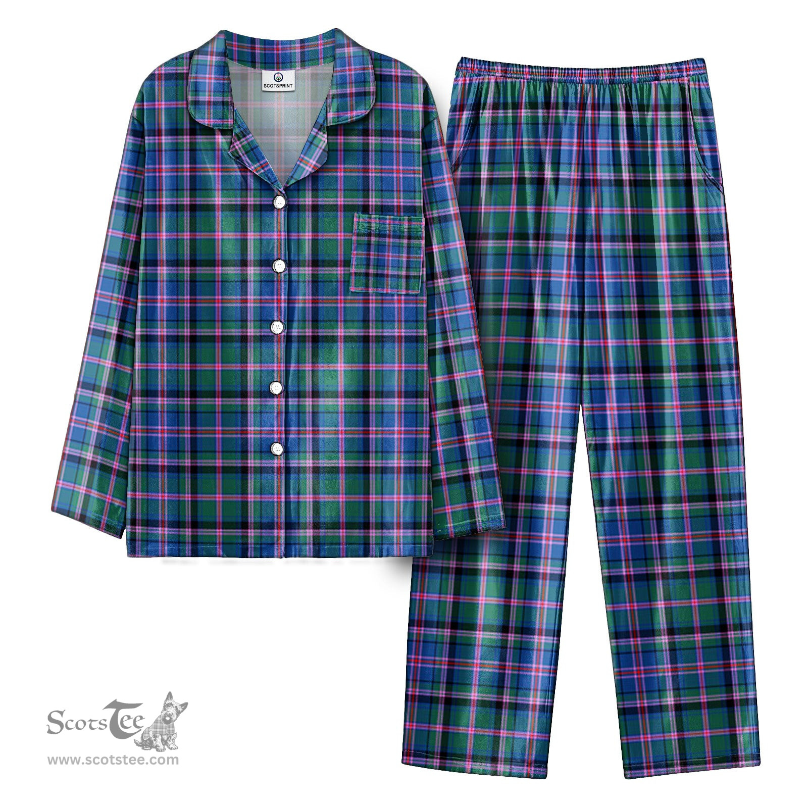 Scottish Cooper Ancient Tartan Pajama Set - Tartan Plaid Pajamas Scottish Plaid Tartan Plaid - ScotsTee - scotstee.com