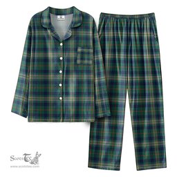 Scottish Kennedy Modern Tartan Pajama Set - Tartan Plaid Pajamas Scottish Plaid Tartan Plaid - ScotsTee - scotstee.com