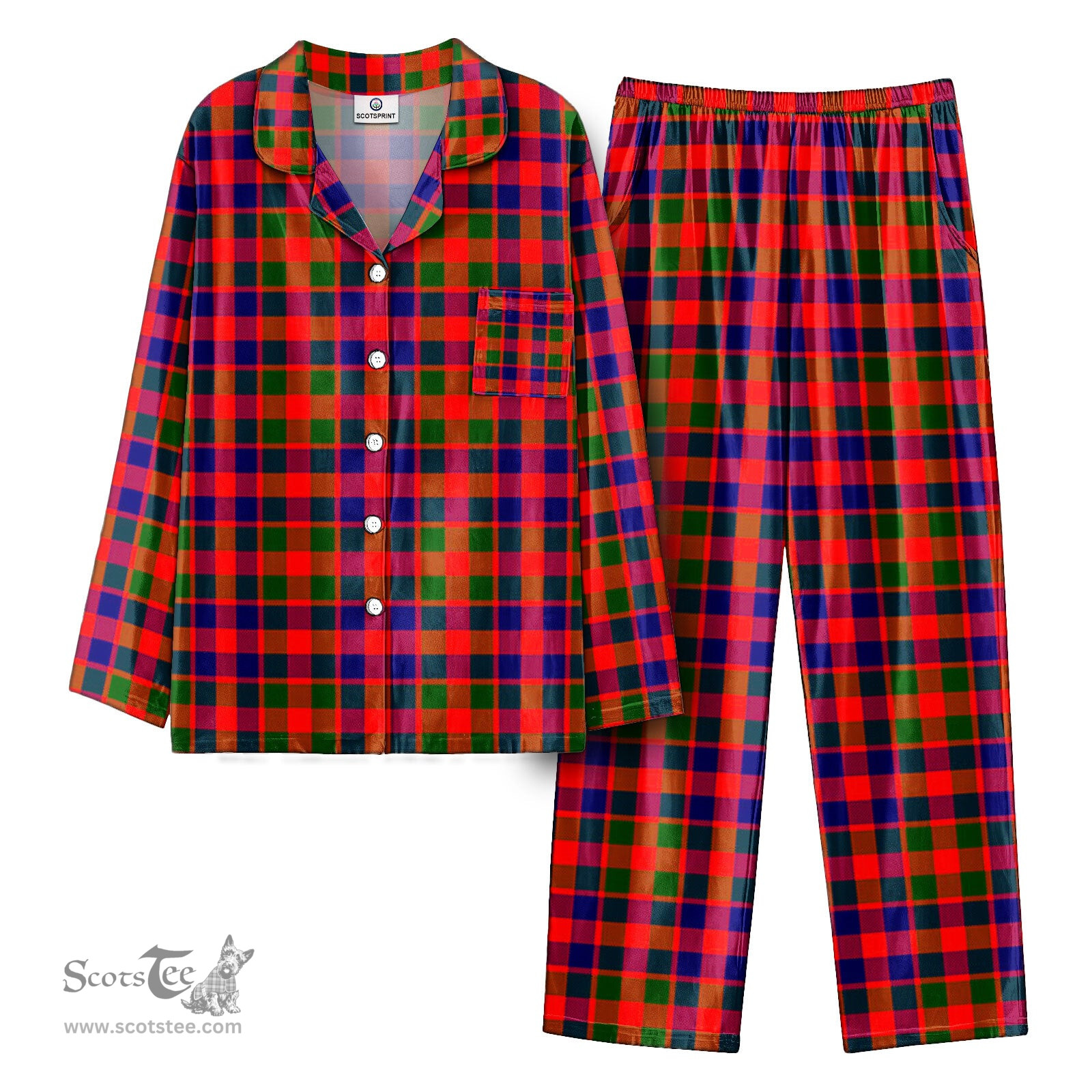 Scottish Gow (or McGouan) Tartan Pajama Set - Tartan Plaid Pajamas Scottish Plaid Tartan Plaid - ScotsTee - scotstee.com