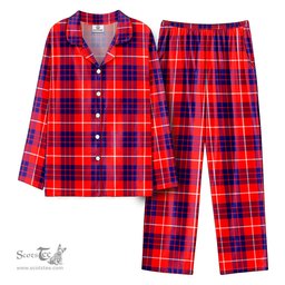 Scottish Hamilton Modern Tartan Pajama Set - Tartan Plaid Pajamas Scottish Plaid Tartan Plaid - ScotsTee - scotstee.com