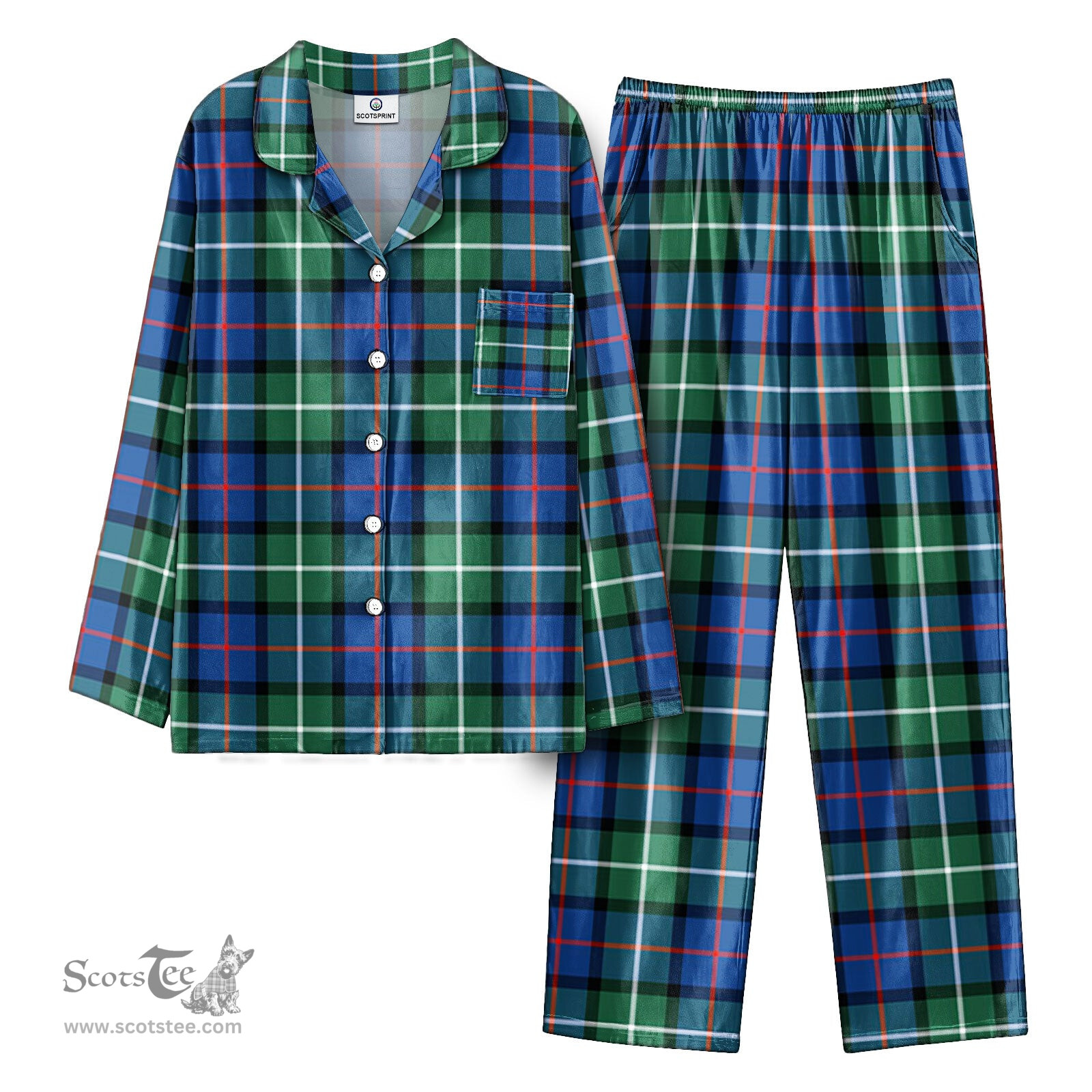 Scottish Davidson of Tulloch Tartan Pajama Set - Tartan Plaid Pajamas Scottish Plaid Tartan Plaid - ScotsTee - scotstee.com