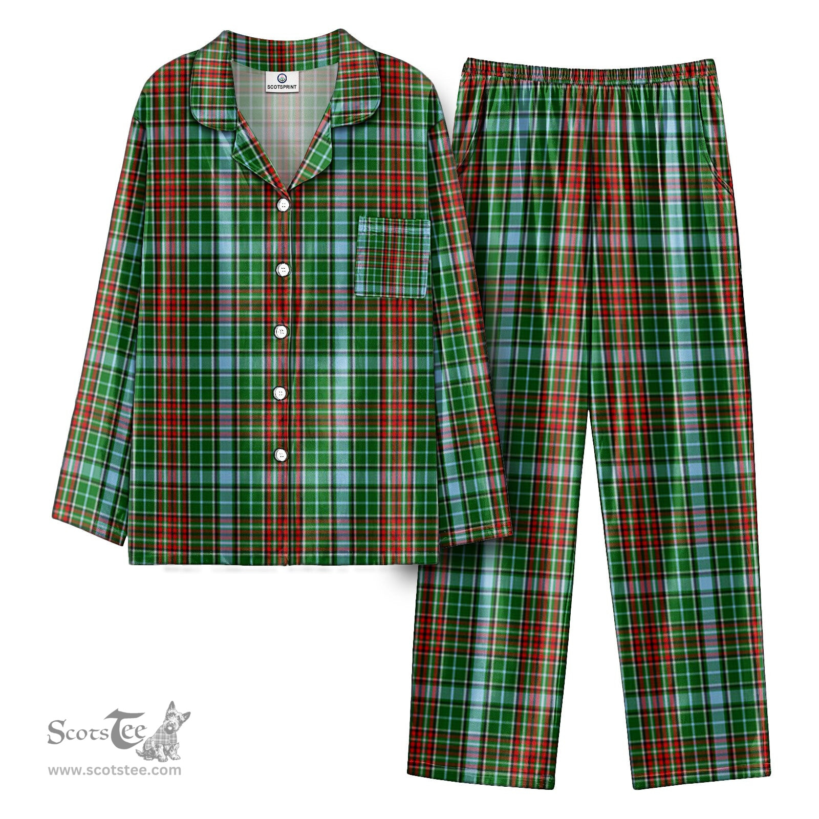 Scottish Gayre Tartan Pajama Set - Tartan Plaid Pajamas Scottish Plaid Tartan Plaid - ScotsTee - scotstee.com