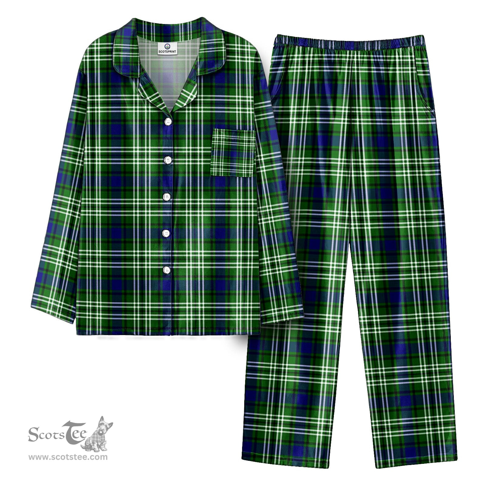 Scottish Haliburton Tartan Pajama Set - Tartan Plaid Pajamas Scottish Plaid Tartan Plaid - ScotsTee - scotstee.com