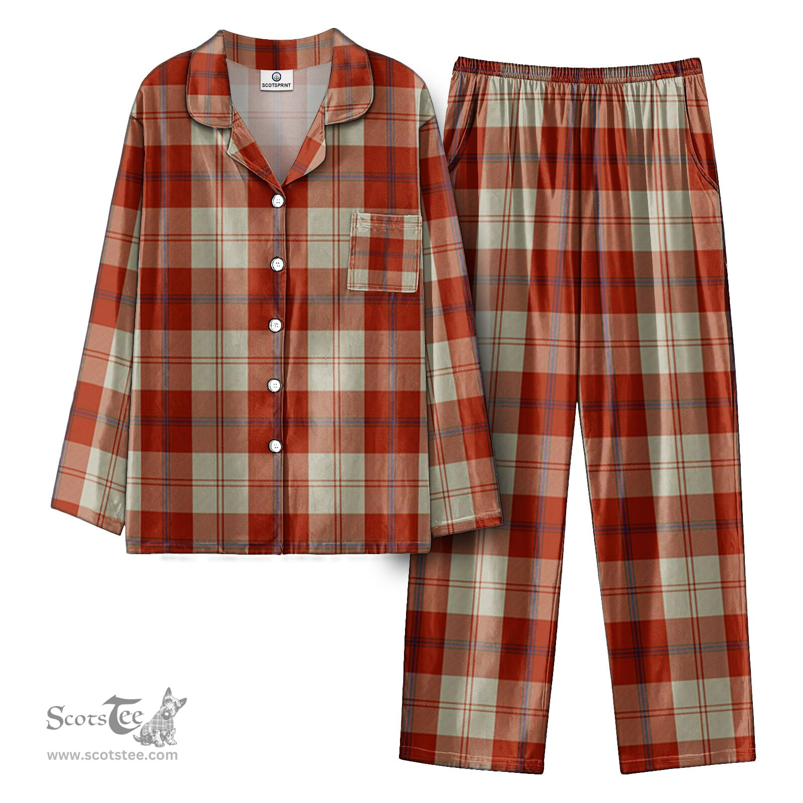 Scottish Davidson Dress Dancers Tartan Pajama Set - Tartan Plaid Pajamas Scottish Plaid Tartan Plaid - ScotsTee - scotstee.com