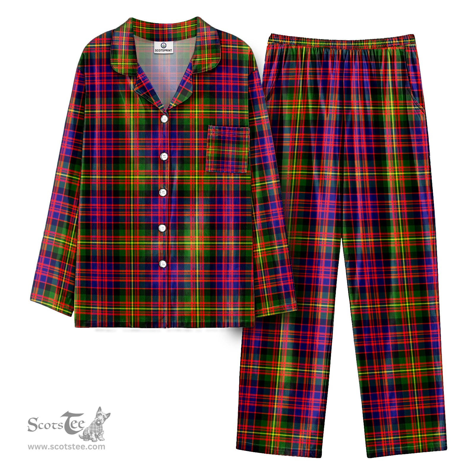Scottish Carnegie Modern Tartan Pajama Set - Tartan Plaid Pajamas Scottish Plaid Tartan Plaid - ScotsTee - scotstee.com