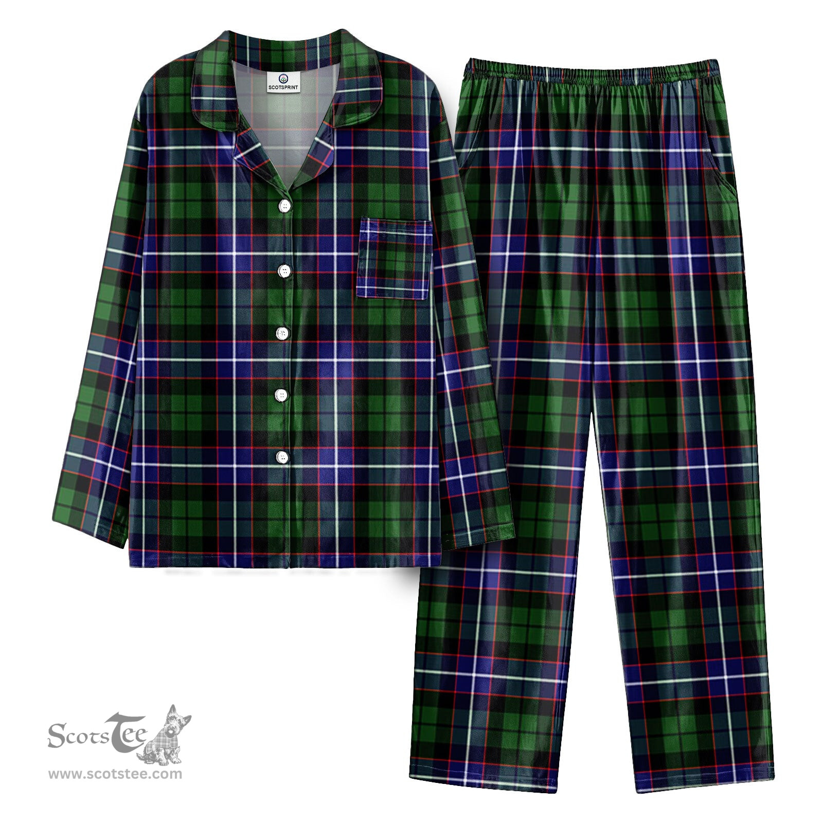 Scottish Galbraith Modern Tartan Pajama Set - Tartan Plaid Pajamas Scottish Plaid Tartan Plaid - ScotsTee - scotstee.com