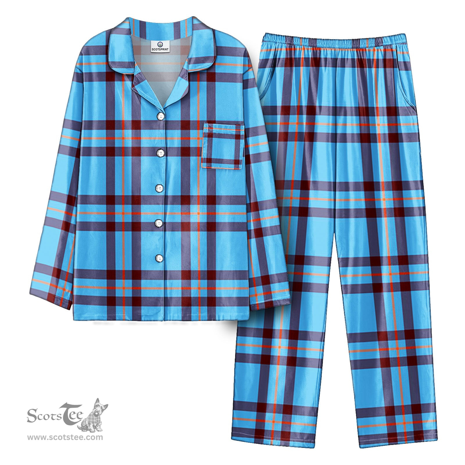 Scottish Elliott Ancient Tartan Pajama Set - Tartan Plaid Pajamas Scottish Plaid Tartan Plaid - ScotsTee - scotstee.com