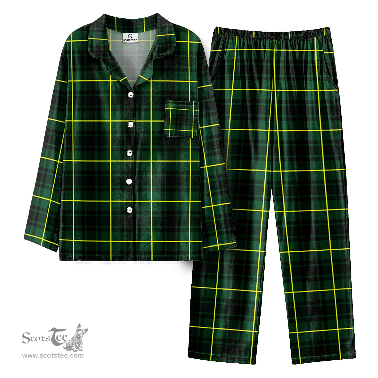 Scottish MacArthur Modern Tartan Pajama Set - Tartan Plaid Pajamas Scottish Plaid Tartan Plaid - ScotsTee - scotstee.com