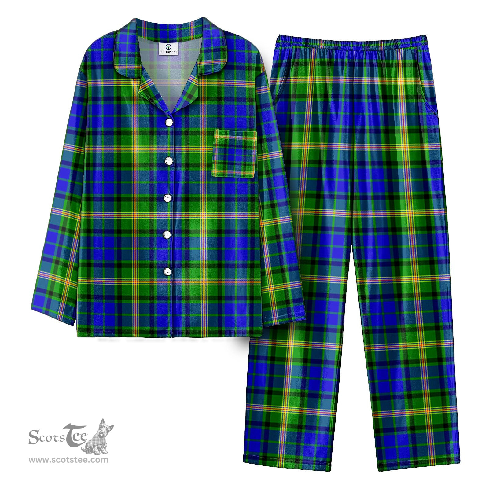 Scottish Maitland Tartan Pajama Set - Tartan Plaid Pajamas Scottish Plaid Tartan Plaid - ScotsTee - scotstee.com