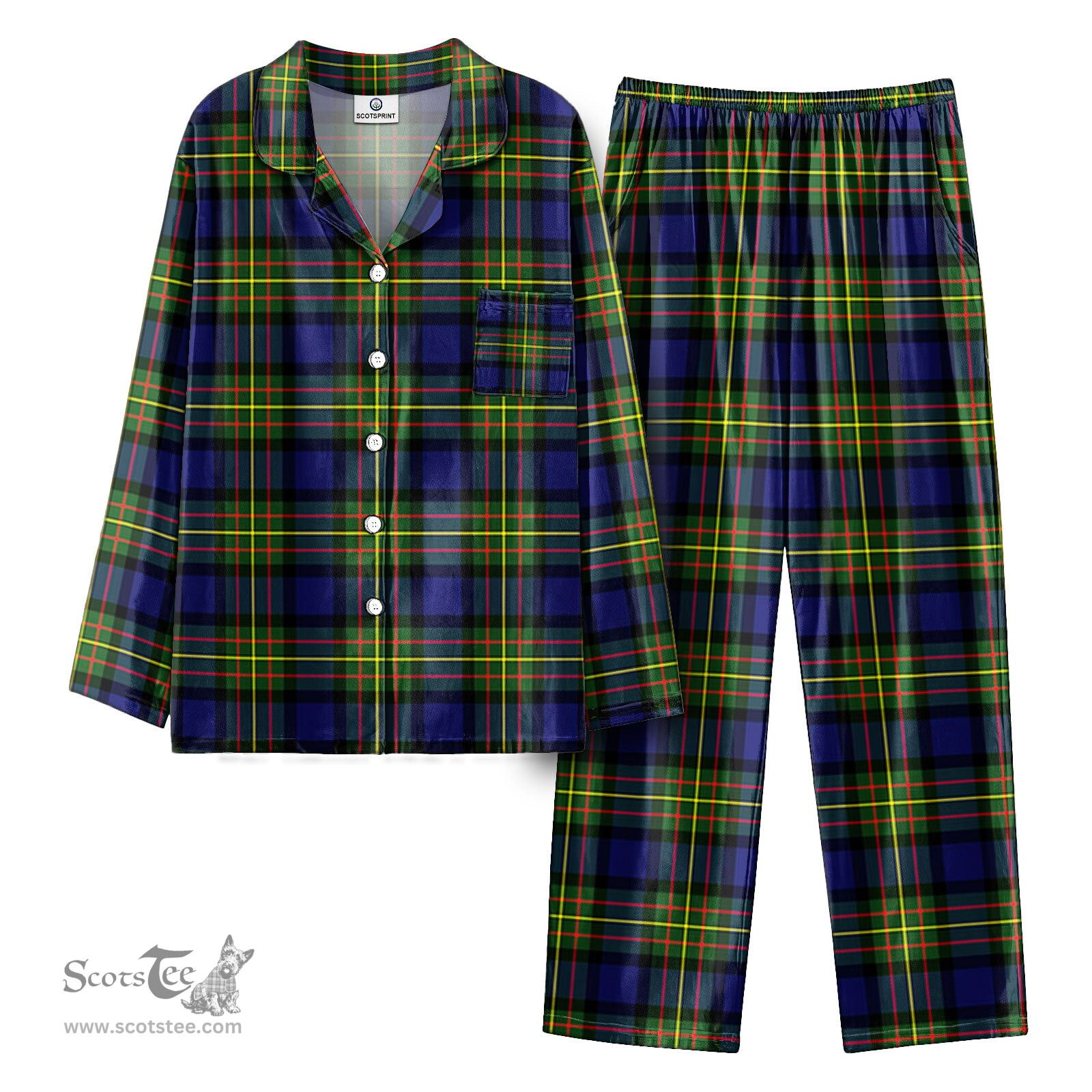 Scottish McLaren Modern Tartan Pajama Set - Tartan Plaid Pajamas Scottish Plaid Tartan Plaid - ScotsTee - scotstee.com