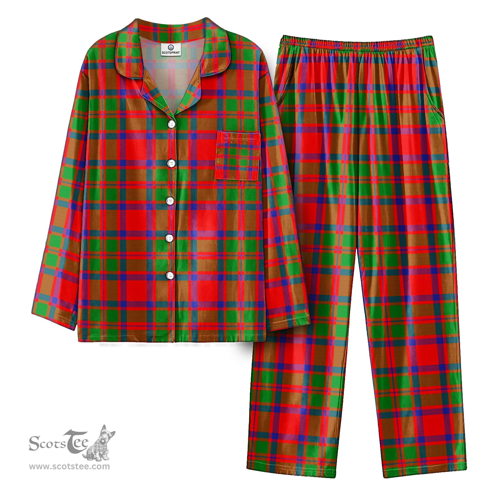 Scottish McKintosh Modern Tartan Pajama Set - Tartan Plaid Pajamas Scottish Plaid Tartan Plaid - ScotsTee - scotstee.com