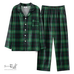 Scottish MacAuley Hunting Ancient Tartan Pajama Set - Tartan Plaid Pajamas Scottish Plaid Tartan Plaid - ScotsTee - scotstee.com