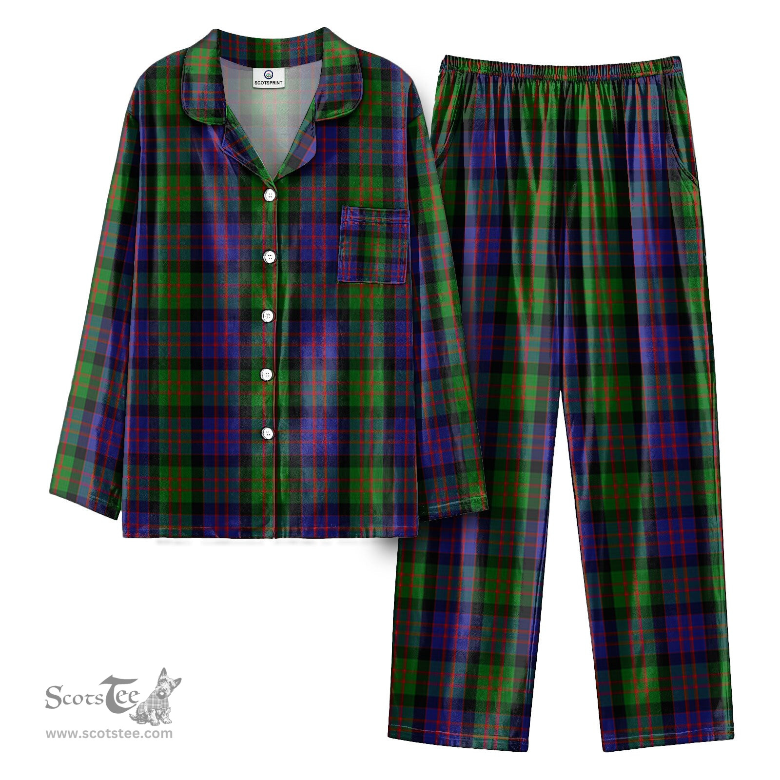 Scottish MacDonald Tartan Pajama Set - Tartan Plaid Pajamas Scottish Plaid Tartan Plaid - ScotsTee - scotstee.com