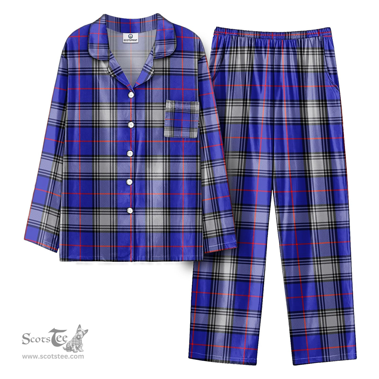Scottish Kinnaird Tartan Pajama Set - Tartan Plaid Pajamas Scottish Plaid Tartan Plaid - ScotsTee - scotstee.com