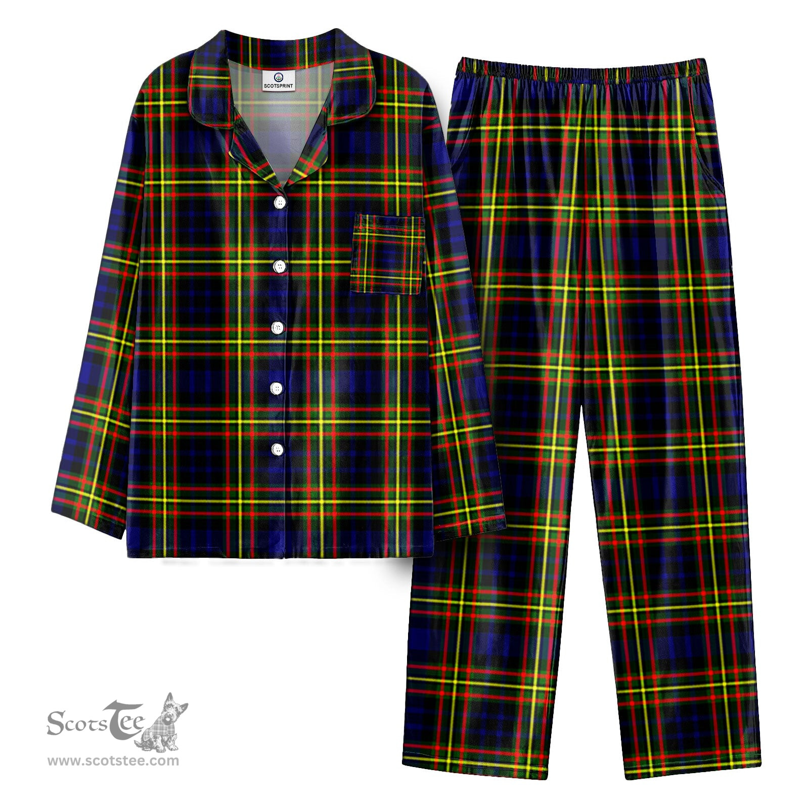 Scottish McClellan Modern Tartan Pajama Set - Tartan Plaid Pajamas Scottish Plaid Tartan Plaid - ScotsTee - scotstee.com