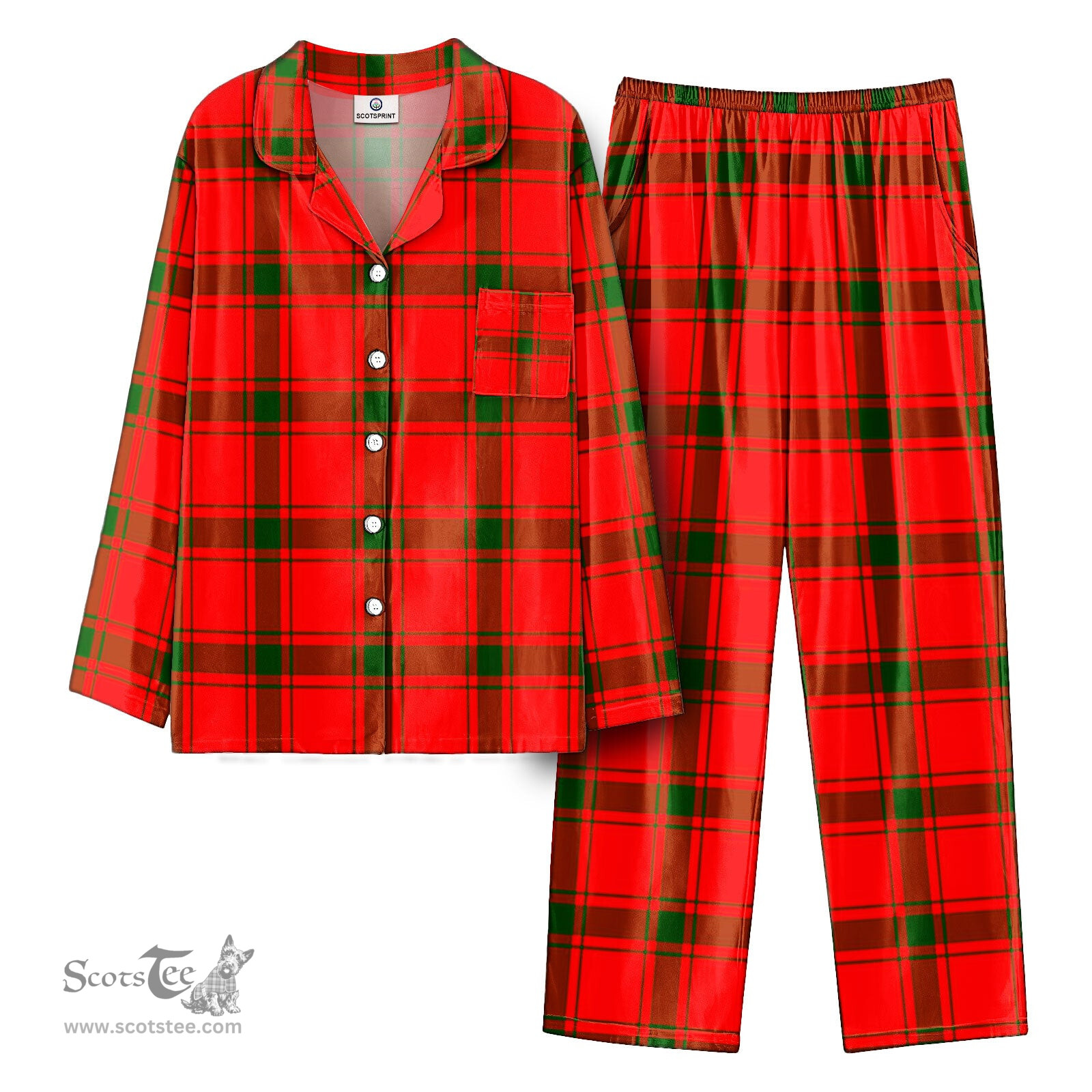 Scottish McDonald of Sleat Tartan Pajama Set - Tartan Plaid Pajamas Scottish Plaid Tartan Plaid - ScotsTee - scotstee.com