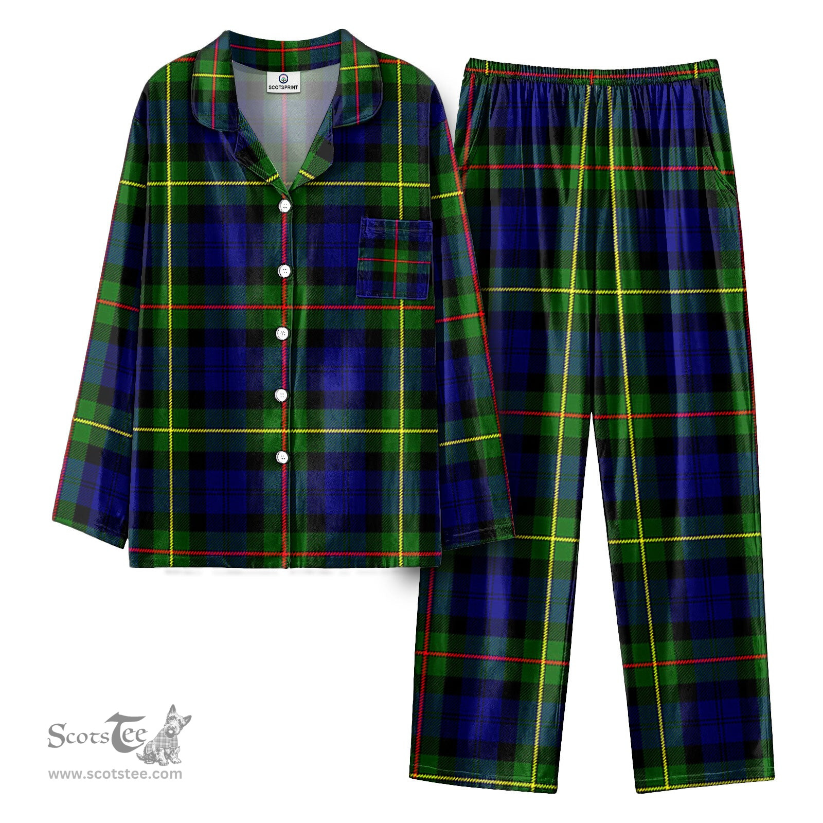 Scottish McEwan Modern Tartan Pajama Set - Tartan Plaid Pajamas Scottish Plaid Tartan Plaid - ScotsTee - scotstee.com